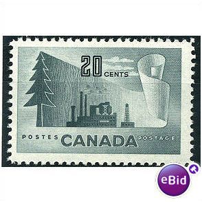 Canada 1952 SG441 20c Grey Unmounted Mint