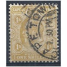 Cape of Good Hope 1902.SG77 1s Yellow-Ochre Fine Used.