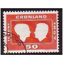 1967 Greenland - Princess Wedding - used 50 ore Sc# 69