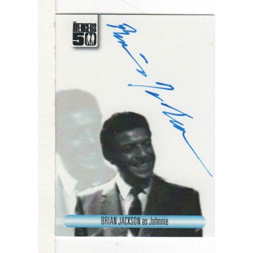 SIGNED CARD - THE AVENGERS 50: BRIAN JACKSON - JOHNNIE AVBJ (2012)