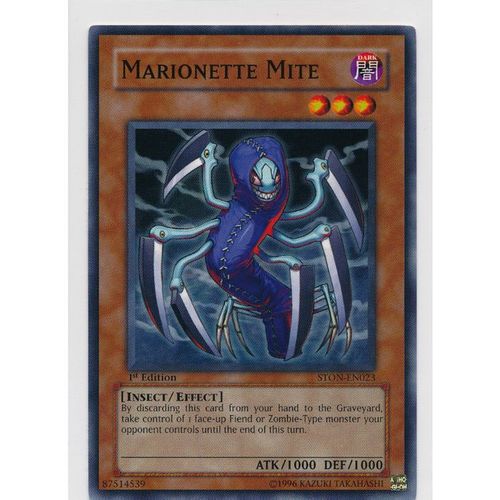 YuGiOh Strike of Neos STON-EN023 Marionette Mite 1st Edition