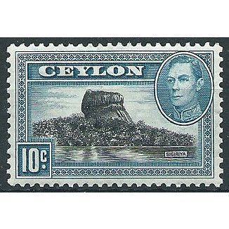 Ceylon 1938 SG389 10c Black & Light Blue Mounted MInt ... .