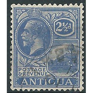 Antigua 1921 SG71 2 1/2d Bright Blue Fine Used ....