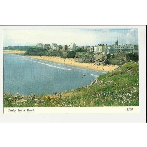 Wales TENBY South Beach Postcard by Archway (2568)