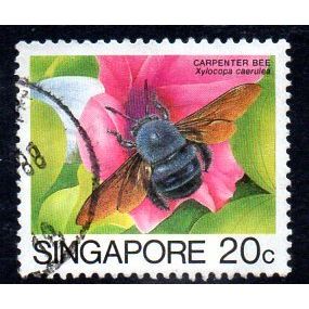 Singapore 1985 Insects definitives 20c value, used, SG 494