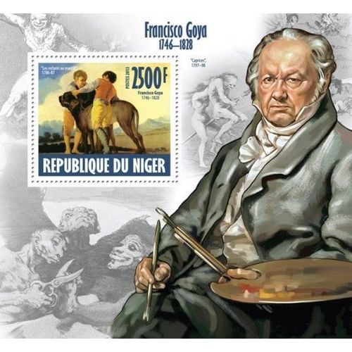 NIGER 2013 SHEET MNH FRANCISCO DE GOYA ART PAINTINGS ARTE PINTURAS PEINTURES 2A