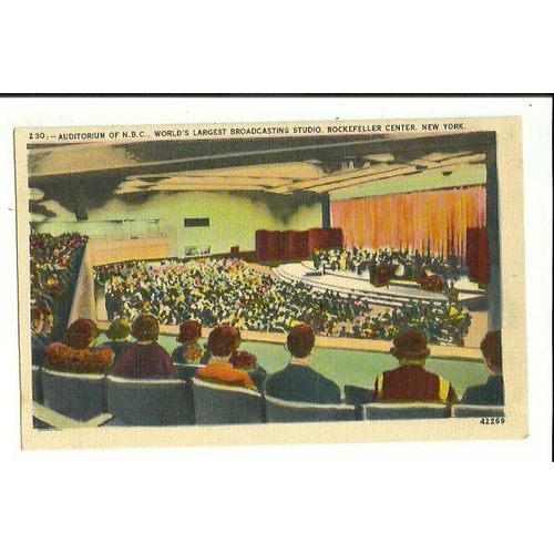 NBC NEW YORK STUDIO INTERIOR Postcard by Manhattan P.C. (42269)