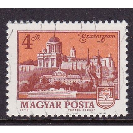 HUNGARY 1972 VIEWS 4ft ESZTERGOM VALUE USED SG2743