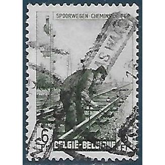 Belgium Epm Mi 267: 6 Fr. green Railway Parcel Stamp: Platelayer