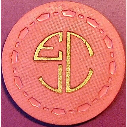 EJC. 10¢ Vintage Casino Chip. Alta Loma, CA. 1954. Q36.