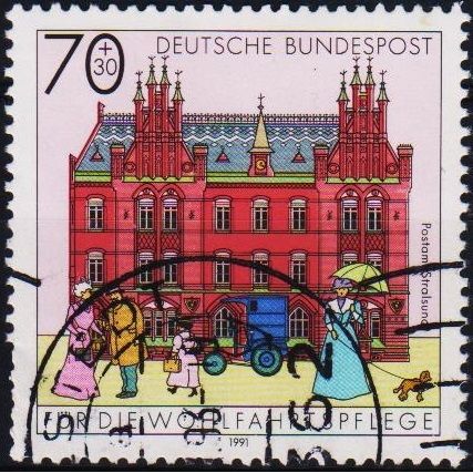 Germany. 1991 70pf+30pf S.G.2417 Used