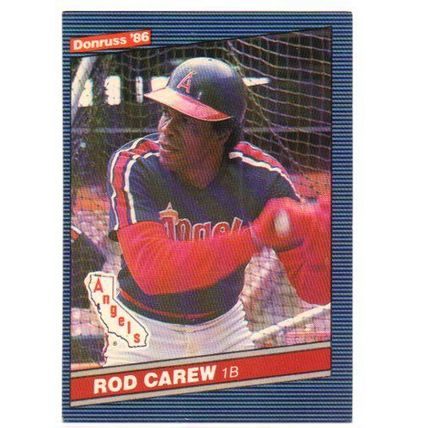 86 DORUSS ROD CAREW