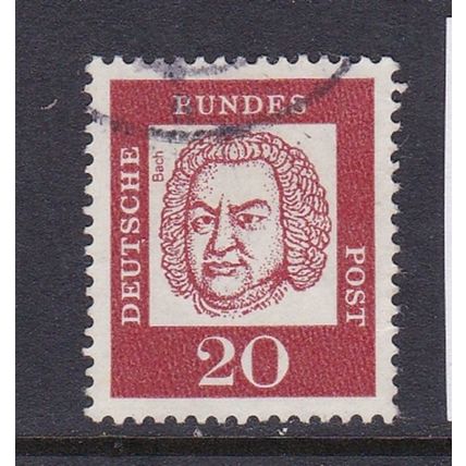 GERMANY 1961 FAMOUS GERMANS 20pf VALUE USED SG1266a #2