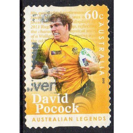 Australia 2012 Australian Legends of Football - David Pocock, RU 60c s/a Used