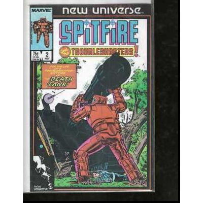 Spitfire and the Troubleshooters, #2, 1986, Marvel Comic Book, Mid Grade