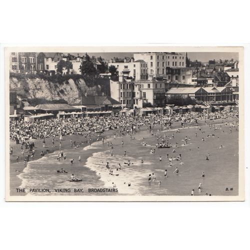 The Pavilion Viking Bay Broadstairs Kent RP Postcard