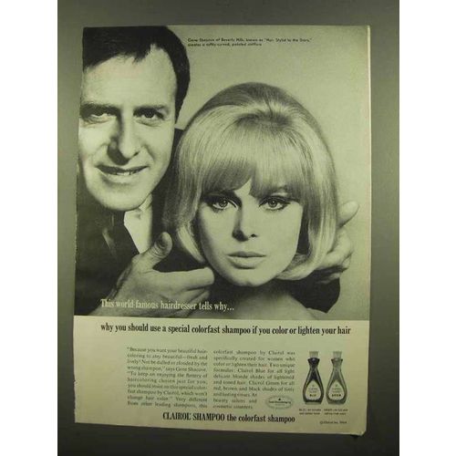 1965 Clairol Shampoo Ad - World-Famous Hairdresser