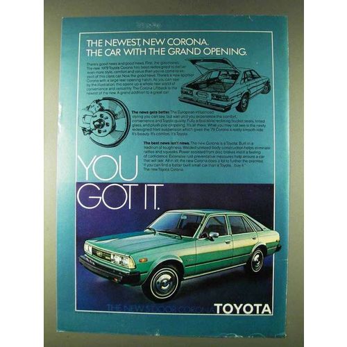 1979 Toyota 5-Door Corona Ad - Grand Opening
