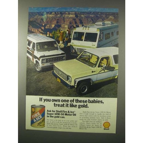 1979 Shell Fire & Ice Super 10W-50 Motor Oil Ad