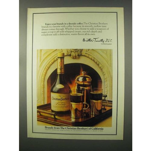 1981 Christian Brothers Brandy Ad - Fireside Coffee
