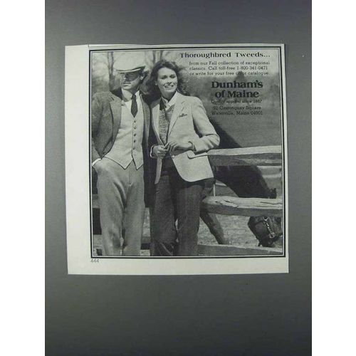 1981 Dunham's of Maine Fashion Ad - Tweeds