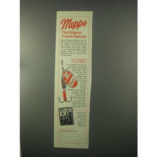 1981 Mepps French Spinner Lure Ad - The Original