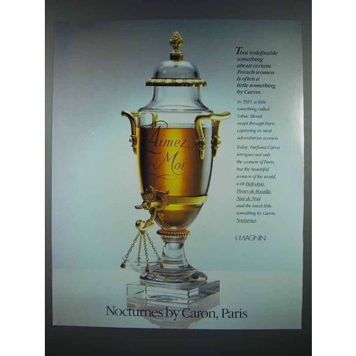 1986 Nocturnes de Caron Perfume Ad - Indefinable