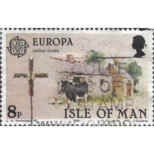 ISLE O MAN, Folklore, Crosh Cuirn, lilac 1981, 8p
