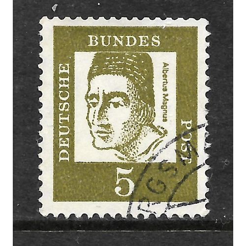 GERMANY BERLIN 1961 SG B194 5pf OLIVE MAGNUS FAMOUS GERMAN FINE USED#3