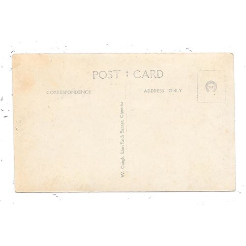 REAL PHOTOGRAPHIC POSTCARD ENTRANCE TO GOUGHS CAVE CHEDDAR SOMERSET (3018)