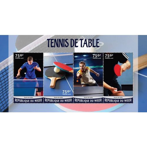 NIGER 2016 SHEET MNH TABLE TENNIS SPORTS DEPORTES 2