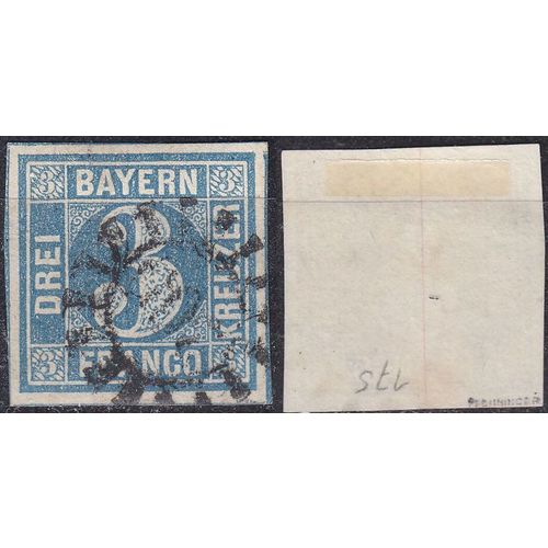 GERMANY Bayern Bavaria [1849] MiNr 0002 I a ( O/used ) [01]