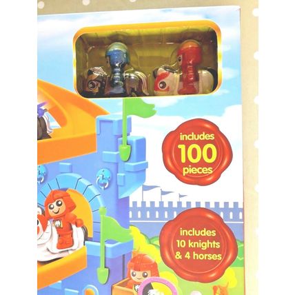 2 Majestic Knights Siege Castle 100 Pc Kids Toy Activity Figures Play Sets