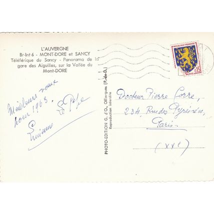 Mont Dore et Sancy France Real Photo Postcard posted VGC