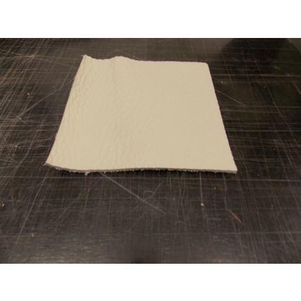 4 mm Craft Leather Cow Hide Colour White, Off Cut Free P&P item 2102