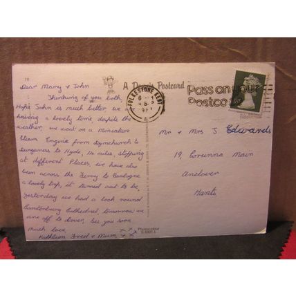 THE SOUTH-EAST OF ENGLAND MAP, used postcard by E T W Dennis 1987 pm