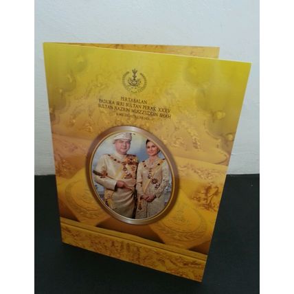 Malaysia The Enthronement Of The Sultan Perak 2015 Royal King (folder) *Limited