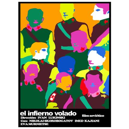 Movie Poster for film EL INFIERNO volado.Russian military.Home Room art decor