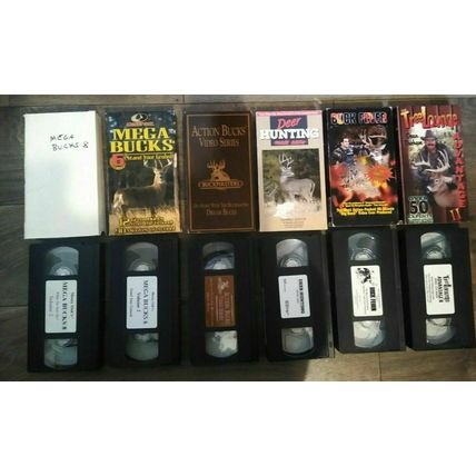 Buck - Deer Hunting Videos/More! Collection of 6 VHS tapes - Fast Shipping!!!
