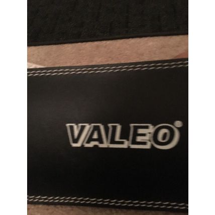VALEO Leather Weightlifting Belt Strength Training Black