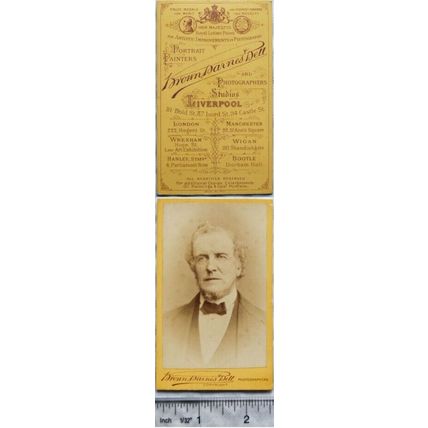 Carte-de-visite Brown Barnes & Bell, Liverpool - gentleman v.2