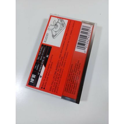 sealed sony 90 min hf cassete tape brand new sealed