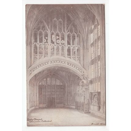 The Lady Chapel Gloucester Cathedral Postcard Publisher F A Brooke