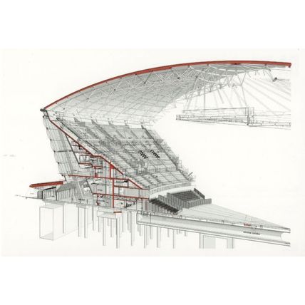 Spencer De Grey SSE Hydro Avenue Glasgow 2013 Drawing Postcard