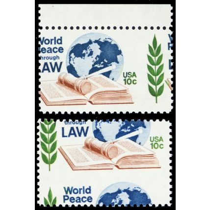 1576, MNH 10¢ Two Different Misperf Shift Freak Error Stamps - Stuart Katz
