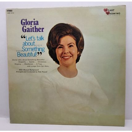Gloria Gaither Let’s Talk About Something Beautiful LP Vinyl Gospel Music Album