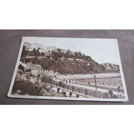 1948 fr Postcard - Promenade & Rock Walk, Torquay - Devon