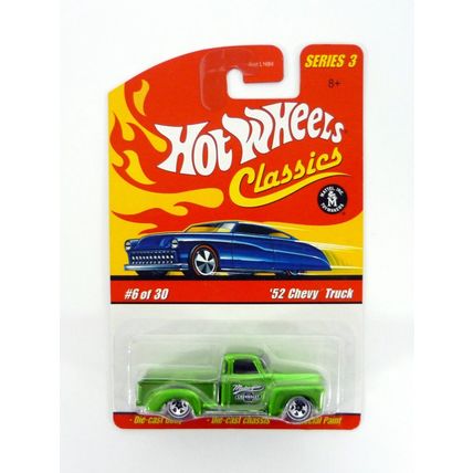 Hot Wheels '52 Chevy Truck Classics Series 3 #6 of 30 Green Die-Cast 2007
