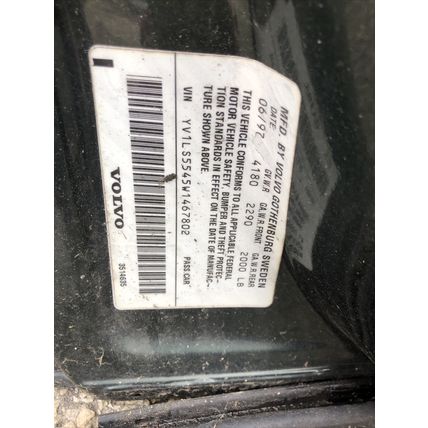 Volvo S70 V70 V70R Left Front Door W/ Glass + Motor OEM Drivers Green XC70