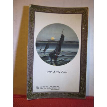 NEAR MORAY FIRTH, SCOTLAND used antique postcard 1910 pm =